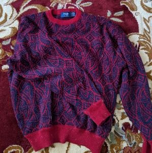 Red and blue Wrangler sweater